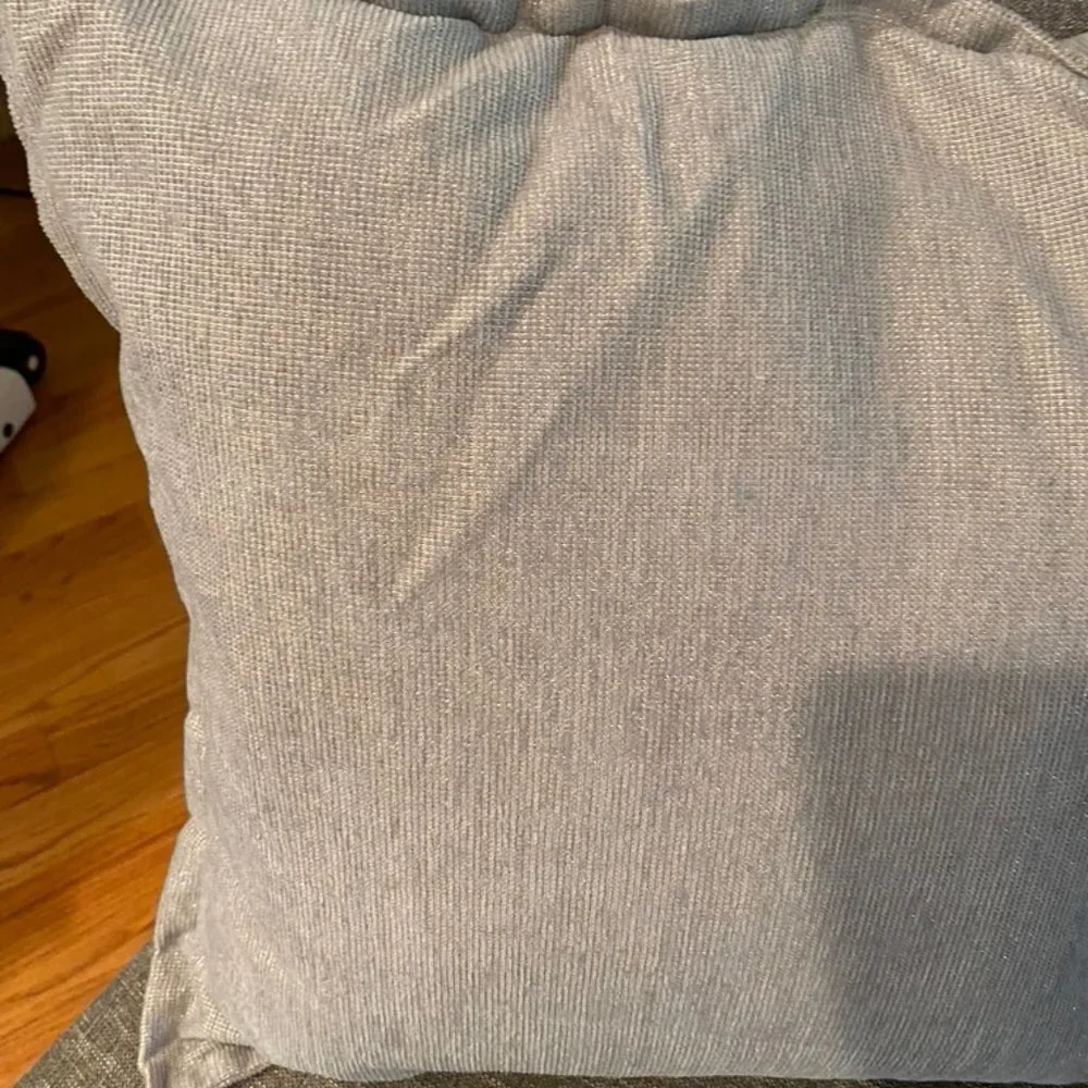 large light grey throw pillow